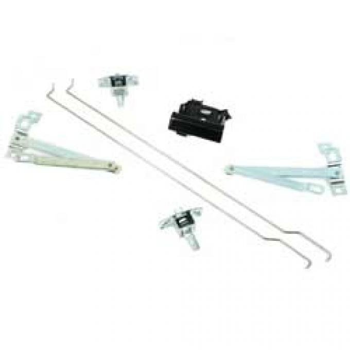 1967-72 Chevy, GMC Fleetside Pickup Truck, Tailgate Latch Assembly Set, with Hardware, 7 Piece Set