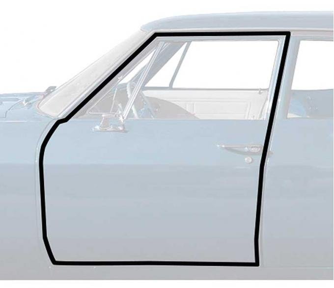 OER 1965-66 Impala / Full-Size 2 Door Sedan Door Frame Weatherstrip With Clips K428