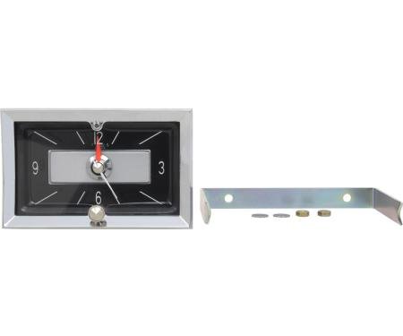 OER 1957 Chevrolet Bel Air, 150, 210, Nomad, In-Dash Clock with Quartz Movement , Black Face 3733684
