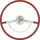 OER 1964 Impala Red Steering Wheel With Horn Ring 9740629