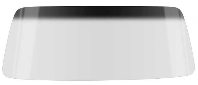 1973-91 Chevy, GMC Pickup, Blazer, Jimmy, Suburban, Front Windshield Glass, w/o Antenna, w/o Mirror Bracket, Light Gray Tint, with Smoke Gray Upper Shaded Band