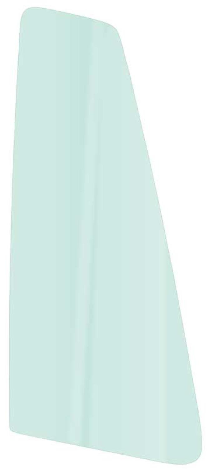 OER 1977-89 Buick, Chevy, Pontiac, Oldsmobile, 4-Door Sedan, Rear Door Vent Glass, Light Green Tint, LH Driver Side DV5587T