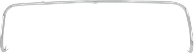 1957 Chevy Bel Air, 150, 210, Nomad, Instrument Cluster Upper Molding, Chrome Plated Stainless Steel