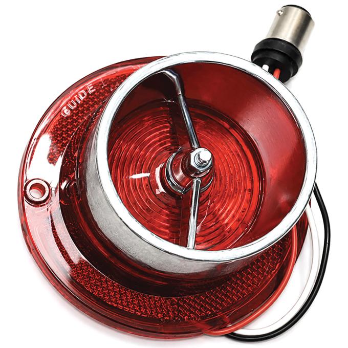 1963 Chevrolet Impala, Bel Air, Biscayne, LED Tail Light Lens, Includes chrome Trim Ring, LH or RH