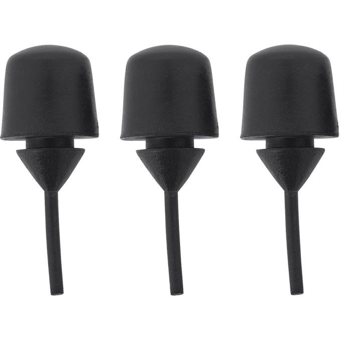 OER 1962-77 Camaro, Nova, Impala, Chevelle, License Plate & Parking Light, Rubber Bumpers, 1/2" Tall, Set of 3, Various Models A9400127