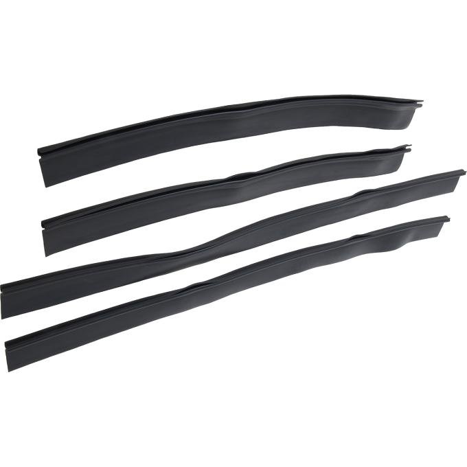 OER 1955-57 Chevy Bel Air, 150, 230, Nomad, Glass Setting Channel Rubber Seals, Sedan, Station Wagon, 4 Piece Set TF401211