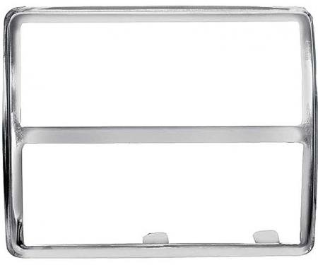 OER 1965-70, Chevrolet, Impala, Brake Pedal Trim Plate, Manual Trans, Stainless Steel 3988106