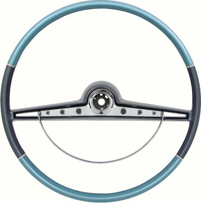 OER 1963 Impala Steering Wheel with Horn Ring - Standard and SS - Two Tone Blue 5730130