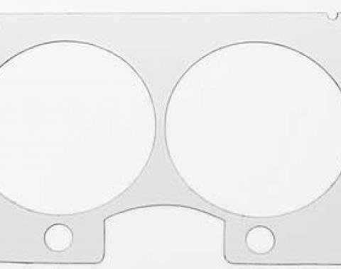 1981-87 Chevrolet, GMC, Dash Bezel Insert, Brushed Aluminum Overlay, 1 Piece