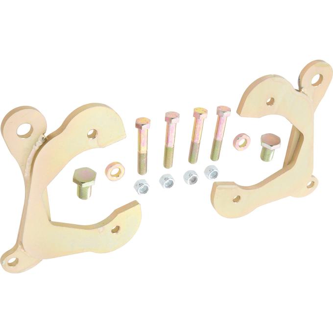 1955-57 Chevy Bel Air, 150, 210, Caliper Brackets for OE Spindles and Small GM Calipers, Pair