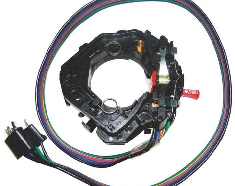 1967-72 Chevy, GMC Truck, Turn Signal Switch, without Tilt Wheel, Correct "Red" Hazard knob