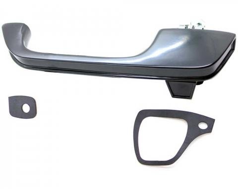 1973-91 Chevy, GMC Pickup Truck, Blazer, Jimmy, Suburban, Chrome Exterior Door Handle, Black, LH Driver Side 6272581B