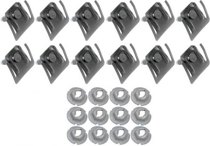 OER 1963 Impala / Full Size Rear Corner Moldings Clip Set 4884435