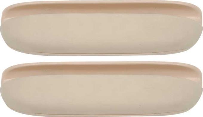 OER 1957 Chevrolet Bel Air, 150, 210, Arm Rest Pad Assembly, 2 & 4 Door Hardtop, Sedan, Beige Pair TF125066