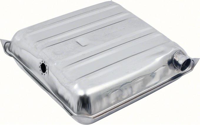 OER 1955-56 Chev Pass Cars (Ex Wgn) - Fuel Tank 16 Gal W/Square Corners, W/O Vent Tube - Stainless Steel FT3001C