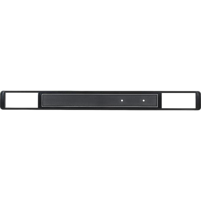 OER 1973-80 Chevy, GMC C10, Blazer, Jimmy, Suburban, Dash Trim Plate Molding, with AC, Black with Silver Accent 14252