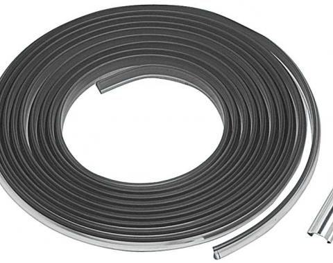 OER 1963-91 GM, Mopar, Chrome Windshield Seal Lockstrip, 16' 10" Long x 1/2" Wide PW1042