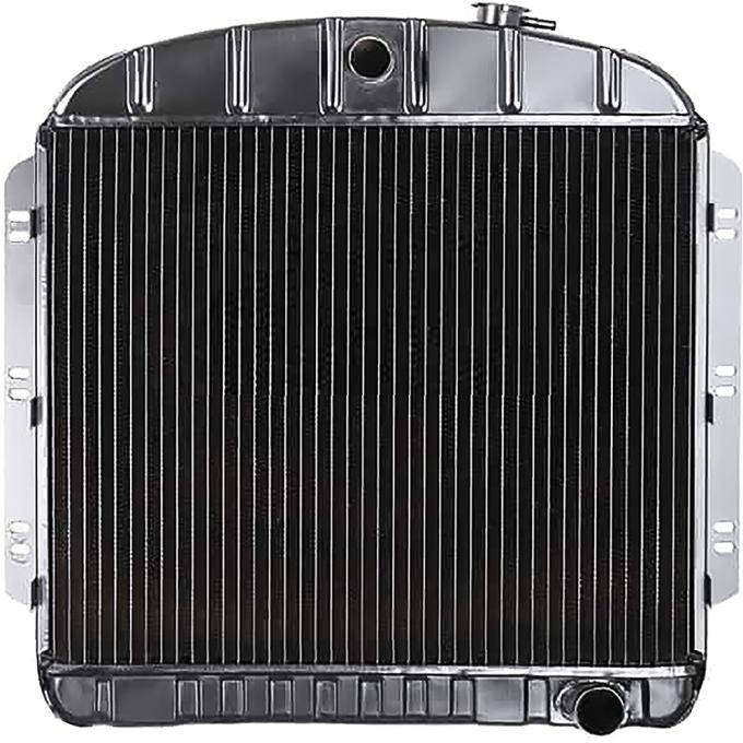 1960-62 Chevrolet Truck, 4 Row Radiator, High Efficiency Core, Copper/Brass, L6 or V8, with AT, (19-1/4" x 23-1/2" x 2-5/8" Core)