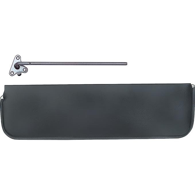 OER 1947-53 Chevy, GMC Truck, Sun Visor, OE Style Cardboard, with Bracket, Black, LH Driver Side *GR1901L