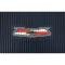 1955-57 Chevy, Ribbed Rubber Floor Mat Set, with "Chevrolet" Crest, Dark Blue, 4 Piece Set