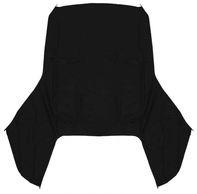 1959-60 GM B-Body Convertible, Top Only, Vinyl, Black