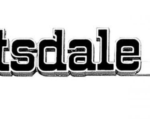 OER 1975-80 Chevrolet Truck "Scottsdale 10" Front Fender Emblem, Pair *157523