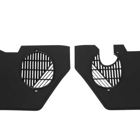 OER 1965-66 Impala, Bel Air, Biscayne, Caprice, Interior Kick Panels, with Air Conditioning, Black, Pair K669