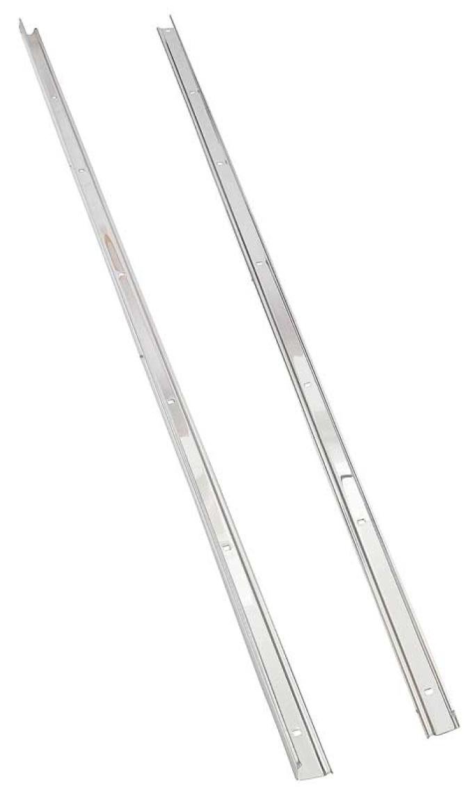1967-72 Chevrolet, GMC Pickup Truck, Bed Angle Strips, Long Bed, Stepside, Polished Stainless Steel