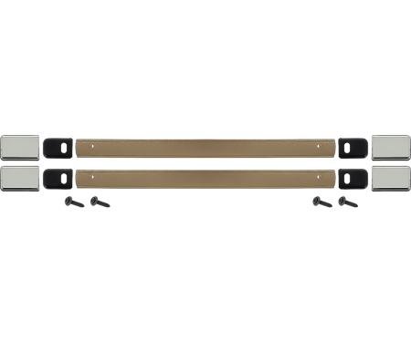 1981-91 Chevy, GMC Pickup, Blazer, Jimmy, Suburban, Door Pull Strap Set, With Hardware, RH and LH, Light Saddle