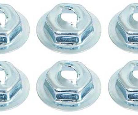 OER 1973-91 Chevy, GMC Pickup, Blazer, Jimmy, Suburban, Dash Molding Plate Nut Set 14255