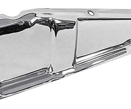 OER 1960-66 Chevy, GMC, Pickup, Suburban, Radiator Support Upper Tie Bar Baffle, Chrome, LH Driver Side 3765835C