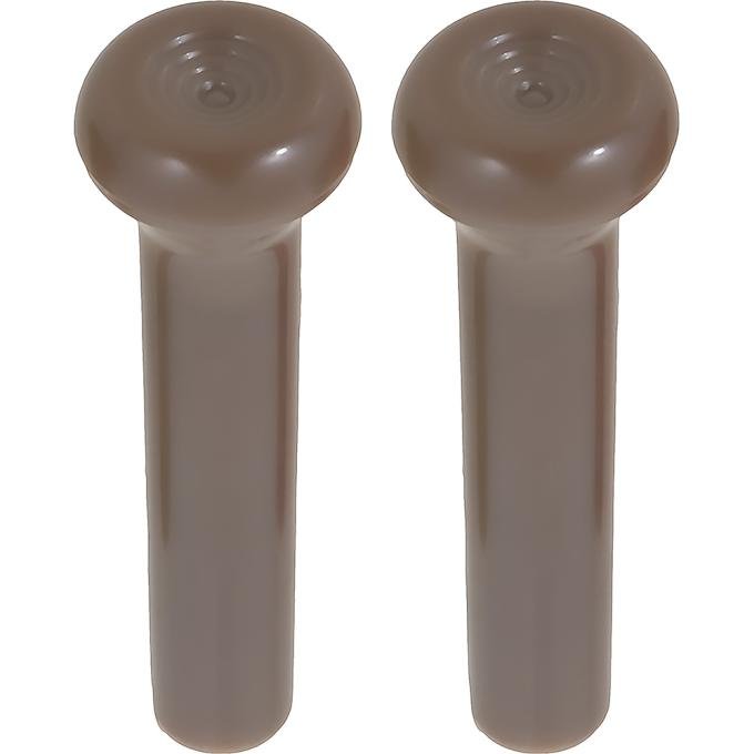 OER 1968-91 GM, Door Lock Knobs, Standard Interior, Smooth Design, Dark Saddle, Pair CLK818