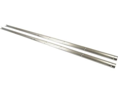 1947-53 Chevrolet, GMC, Bed Angle Strips, Stepside, Long Bed, Stainless, Unpolished