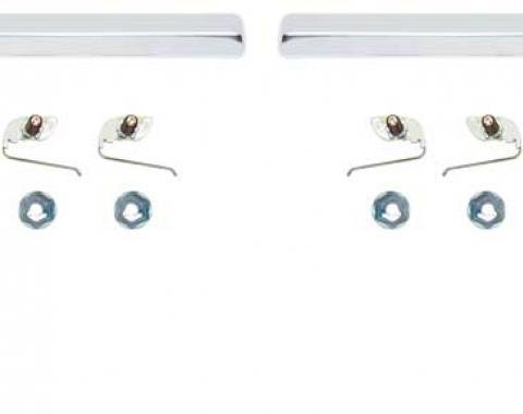 OER 1964 Impala SS, Bel Air, Inner Tail Cove Moldings, with Hardware, Pair 748832