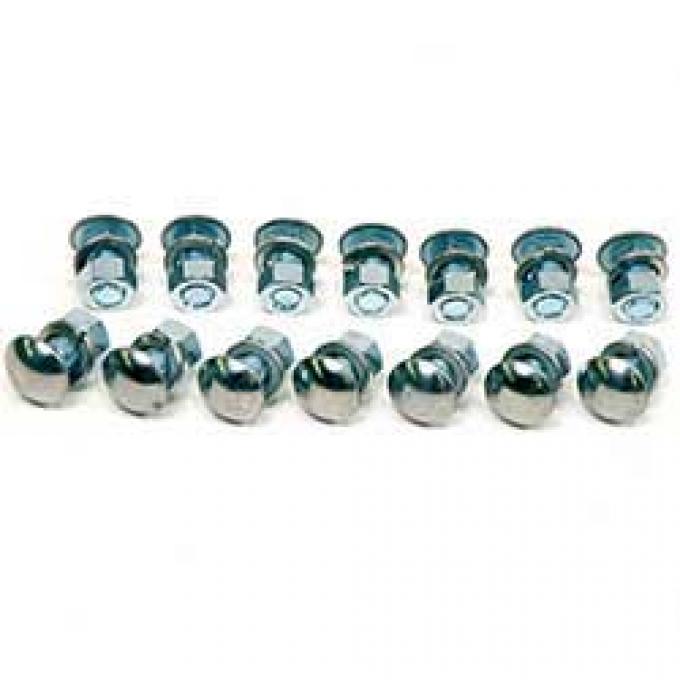 OER 1962-65 Chevy II / Nova, Bumper Bolt Set, Front And Rear, Stainless Steel, 42-Piece Set GM158