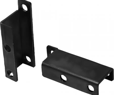 OER 1955-58 GM Passenger Car, Power Brake Booster Brackets, For Boosters With 3-3/8" Square Bolt Pattern, Black BBK002B