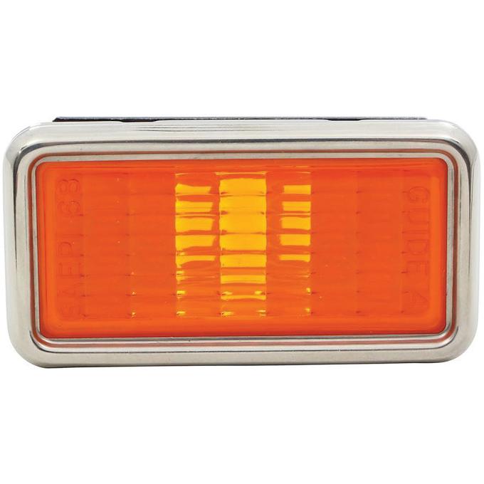 1969 Front Side Marker Lamp, Amber, Chevrolet Corvette, Corvair, Full Size, Nova