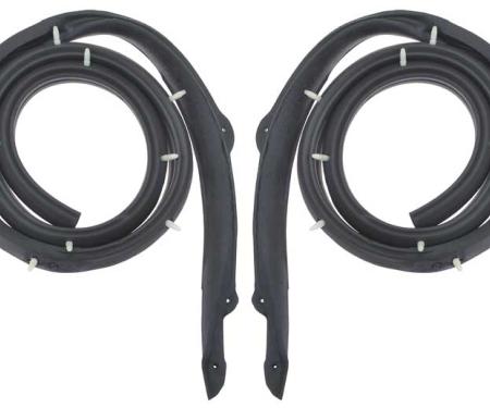 OER 1959-60 Buick, Cadillac, Chevrolet, Pontiac, Oldsmobile Full Size, Roof Rail Weatherstrip, 2-Door Hardtop, Pair, Various Models 748611
