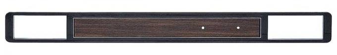 OER 1973-80 Chevy, GMC C10, Blazer, Jimmy, Suburban, Dash Plate, with AC, Black with Walnut Woodgrain Insert 14250