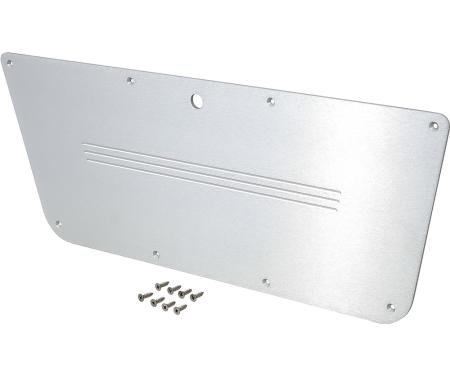 OER 1967-72 Chevy, GMC Pickup, Blazer, Jimmy, Suburban, Billet Glove Box Door Panel Overlay, with Hardware T6111