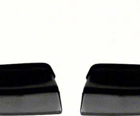 OER 1962-67 Chevy II / Nova Black Windlace End Caps K413