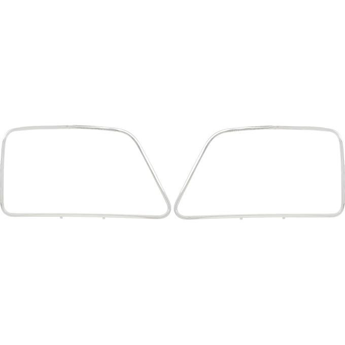 OER 1949-1955 Chevrolet, GMC Pickup Truck, Door Window Frame Molding, Stainless Steel, LH & RH, Pair 14855