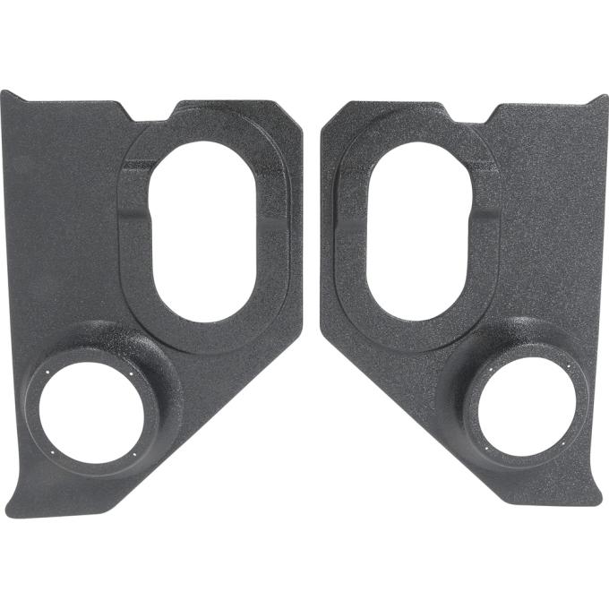 OER 1960-66 Chevrolet, GMC C10 Pickup, Suburban, Interior Kick Panels, with 6" Speaker Holes, Black, Pair A5100104