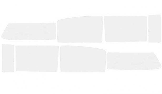 OER 1955-57 Chevrolet 4-Door Wagon 8-Piece Grey Custom Tint Side Window Glass Set TF41061D