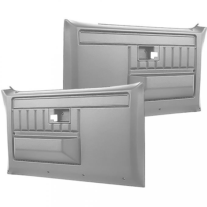 1981-91 Chevy, GMC, Pickup, Blazer, Jimmy, Suburban, Front Door Panels, Gray, Pair TL310803