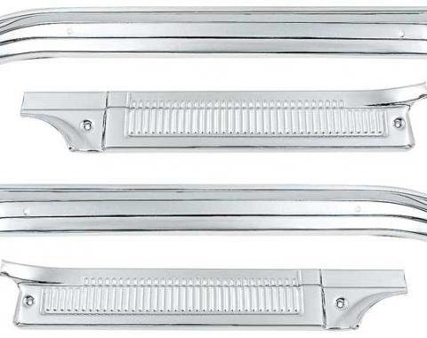 1973-77 Chevy, GMC Pickup, Standard Cab, Aluminum Door Sill Plates, 4 Piece Set