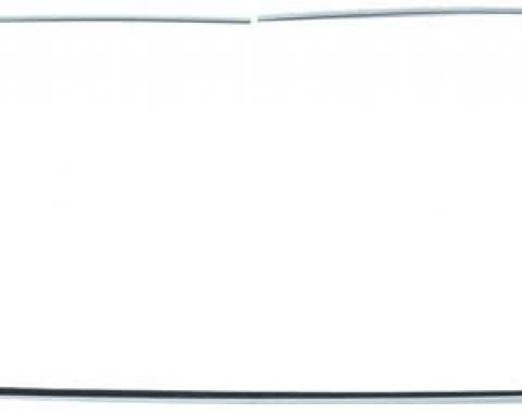 OER 1971-72 Chevrolet, GMC C/K Truck, Blazer, Jimmy, Suburban, Windshield Molding Set, Stainless Steel, 6 Piece Set PW1092