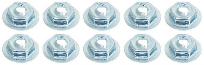 OER 1973-91 Chevy, GMC Pickup, Blazer, Jimmy, Suburban, Dash Molding Plate Nut Set 14255