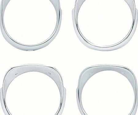 OER 1965 Impala / Full-Size Headlight Bezel Set - 4 Piece K512