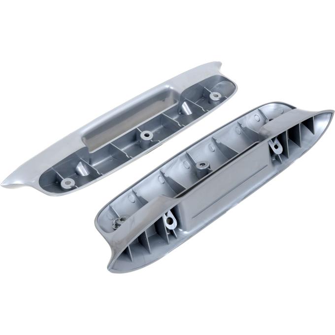 OER 1957 Bel Air 2/4 Door Hardtop/Sedan Silver Armrest Bases TF125082